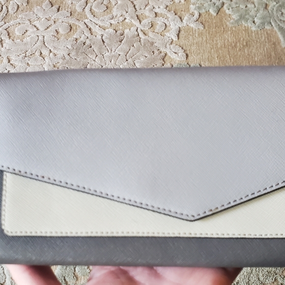 New Botkier Cobble Hill (Smoke Combo) Leather Clutch Wallet. - Picture 2 of 13
